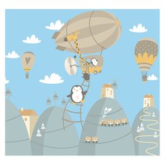 Papel de Parede Adesivo Infantil Balões Quarto Menino - 651pc - comprar online