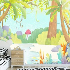 Papel de Parede Adesivo Infantil Floresta Quarto Criança - 652pc