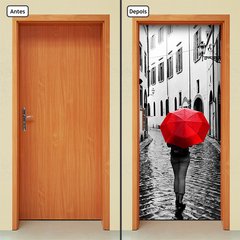 Adesivo Decorativo de Porta - Guarda Chuva - 654cnpt - comprar online