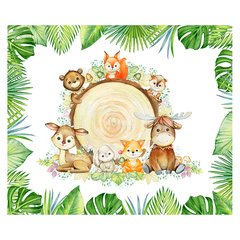 Papel de Parede Adesivo Infantil Safari Animais Quarto Criança - 659pc na internet