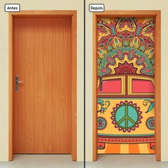 Adesivo Decorativo de Porta - Kombi Vintage - 660cnpt - comprar online