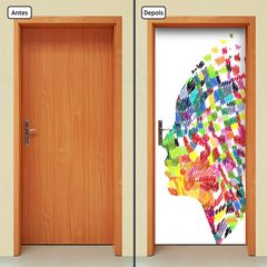 Adesivo Decorativo de Porta - Pintura - 663cnpt - comprar online