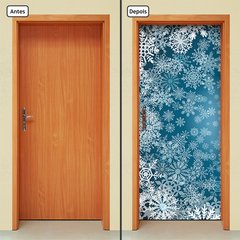 Adesivo Decorativo de Porta - Flocos de Neve - 664cnpt - comprar online