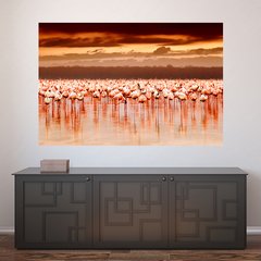 Painel Adesivo de Parede - Flamingos - 668pn
