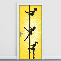 Adesivo Decorativo de Porta - Pole Dance - 671cnpt