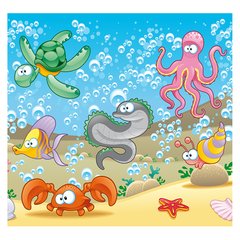 Papel de Parede Adesivo Infantil Fundo do Mar Quarto Criança - 673pc - comprar online