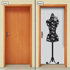 Adesivo Decorativo de Porta - Manequim De Costura - 678cnpt - comprar online