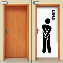 Adesivo Decorativo de Porta - Banheiro Masculino - 683cnpt - comprar online