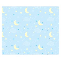 Papel de Parede Adesivo Infantil Nuvens Lua Estrelas Quarto - 687pc na internet