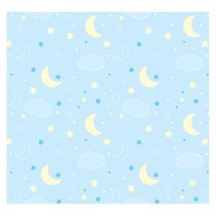 Papel de Parede Adesivo Infantil Nuvens Lua Estrelas Quarto - 687pc - comprar online