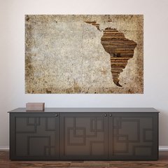 Painel Adesivo de Parede - Mapa Mundi - 690pn