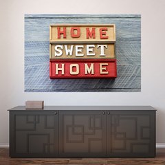 Painel Adesivo de Parede - Home Sweet Home - 691pn