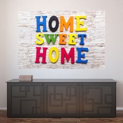 Painel Adesivo de Parede - Home Sweet Home - 693pn