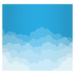 Papel de Parede Adesivo Infantil Nuvens Quarto Bebe - 698pc - comprar online