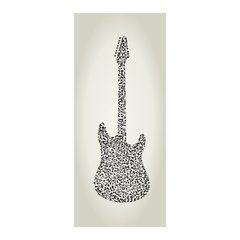 Adesivo Decorativo de Porta - Guitarra - 699cnpt na internet