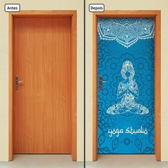 Adesivo Decorativo de Porta - Yoga - 702cnpt - comprar online