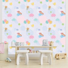 Papel de Parede Adesivo Infantil Ursinhos Quarto Bebe - 710pc