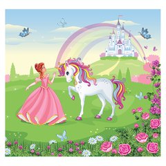 Papel de Parede Adesivo Infantil Castelo Princesa Quarto Menina - 711pc - comprar online