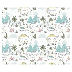 Papel de Parede Adesivo Infantil Dinossauros Quarto Bebe - 712pc na internet