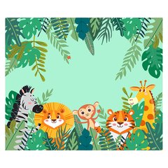 Papel de Parede Adesivo Infantil Safari Animais Quarto Bebe - 719pc na internet