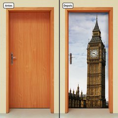 Adesivo Decorativo de Porta - Londres - Big Ben - 733cnpt - comprar online