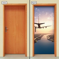 Adesivo Decorativo de Porta - Avião - 738cnpt - comprar online