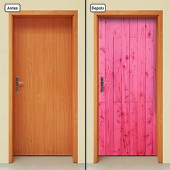 Adesivo Decorativo de Porta - Madeira Rosa - 740cnpt - comprar online