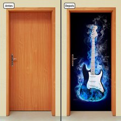 Adesivo Decorativo de Porta - Guitarra - 743cnpt - comprar online
