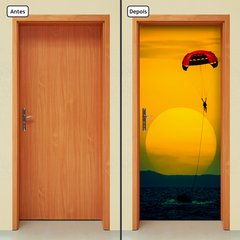 Adesivo Decorativo de Porta - Paraquedas - Praia - 745cnpt - comprar online