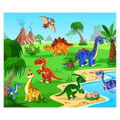 Papel de Parede Adesivo Infantil Dinossauros Quarto Bebe - 746pc na internet