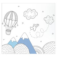 Papel de Parede Adesivo Infantil Montanhas Quarto Bebe - 749pc - comprar online