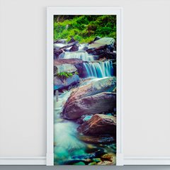 Adesivo Decorativo de Porta - Cachoeira - 756cnpt