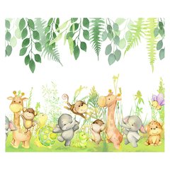 Papel de Parede Adesivo Infantil Safari Floresta Quarto - 758pc na internet