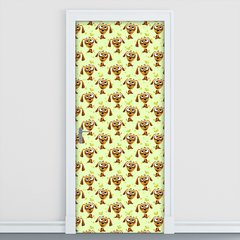 Adesivo Decorativo de Porta - Cachorros - Animais - 781cnpt