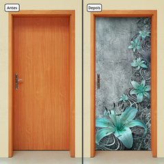 Adesivo Decorativo de Porta - Floral - Flores - 785cnpt - comprar online