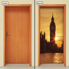 Adesivo Decorativo de Porta - Big Ben - Londres - 790cnpt - comprar online