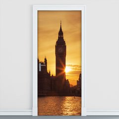 Adesivo Decorativo de Porta - Big Ben - Londres - 790cnpt