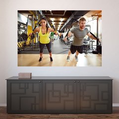 Painel Adesivo de Parede - Fitness - Academia - 791pn