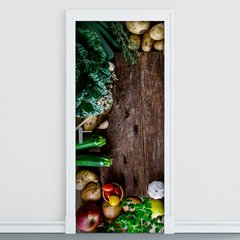Adesivo Decorativo de Porta - Verduras - Alimentos - 793cnpt
