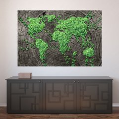 Painel Adesivo de Parede - Mapa Mundi - Mundo - 795pn