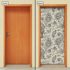 Adesivo Decorativo de Porta - Floral - 802cnpt - comprar online