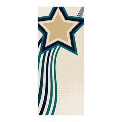 Adesivo Decorativo de Porta - Estrela - 803cnpt na internet