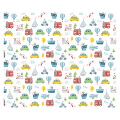 Papel de Parede Adesivo Infantil Transportes Quarto Bebe - 807pc na internet