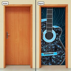 Adesivo Decorativo de Porta - Guitarra - 811cnpt - comprar online