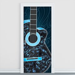 Adesivo Decorativo de Porta - Guitarra - 811cnpt