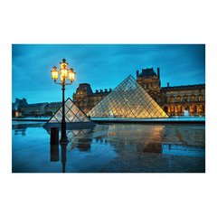 Painel Adesivo de Parede - Museu do Louvre - Paris - 812pn - comprar online