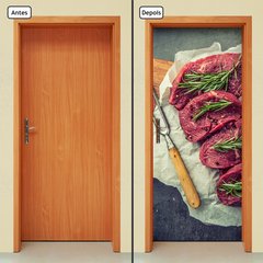 Adesivo Decorativo de Porta - Carne - Comida - 813cnpt - comprar online