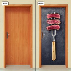 Adesivo Decorativo de Porta - Carne - Comida - 814cnpt - comprar online