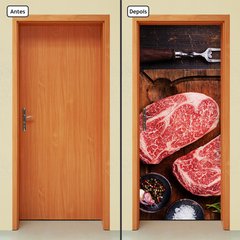 Adesivo Decorativo de Porta - Carne - Comida - 828cnpt - comprar online