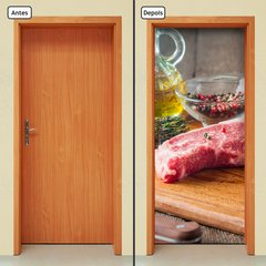 Adesivo Decorativo de Porta - Carne - Comida - 829cnpt - comprar online